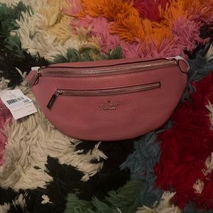 Brand New Kate Spade Purse, Pink, has two pockets, real leather, one of a kind…